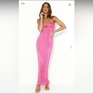 Hello Molly Pink Maxi Dress size small